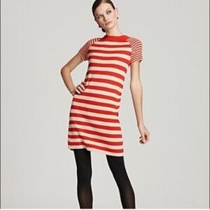 NET KATE SPADE SELMA SWEATER DRESS ALL ABOARD STRIPED PREPPY OLD MONEY LUXE